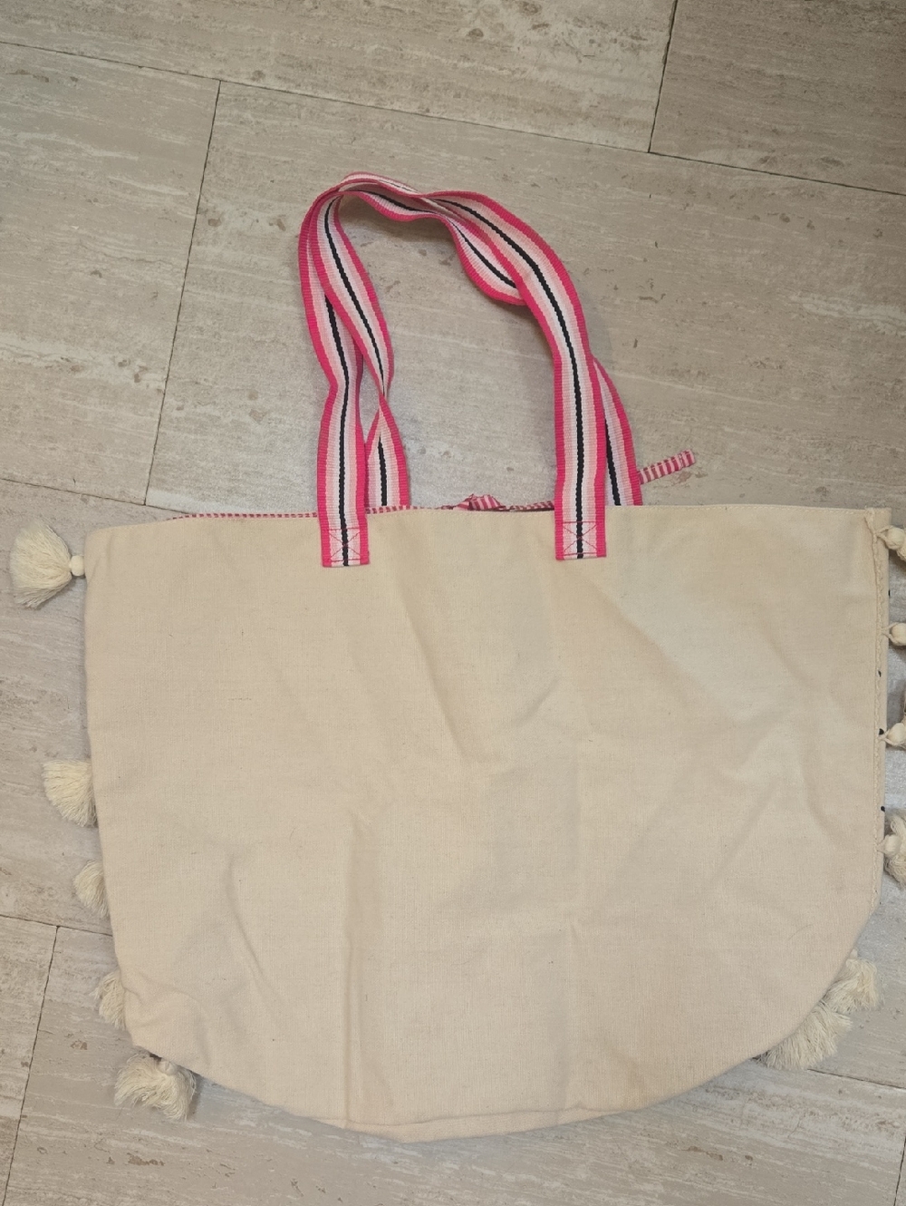 Victoria's Secret Oversized "LOVE" Canvas Tote Bag - Picture 6 of 8